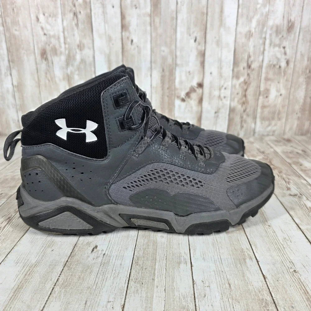 Under Armour Hiking Boots Mens Charged Assert 8 Gray Ankle Support Size‎ 8